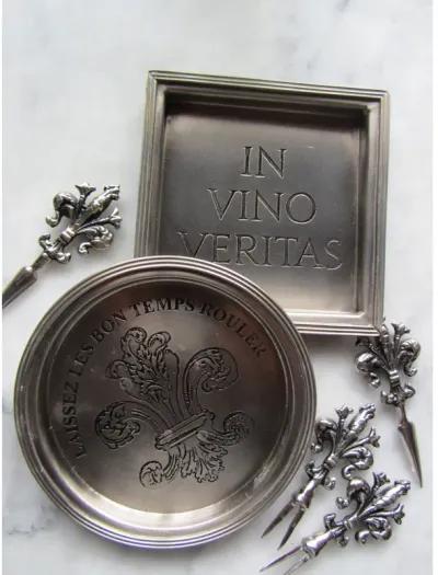 In Vino Veritas Etched Coaster