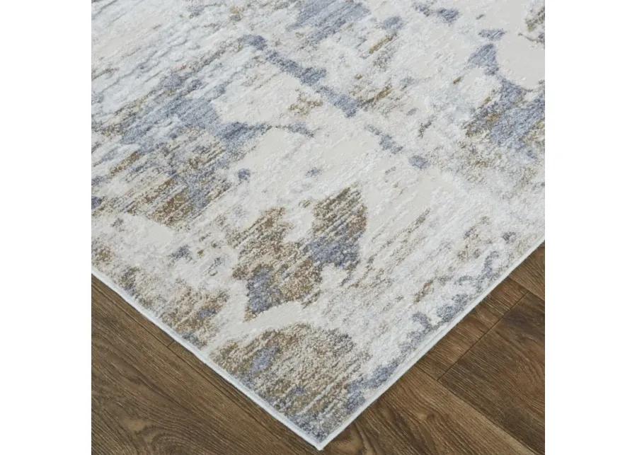 Laina 39GHF Ivory/Gray/Blue 2' x 3' Rug