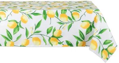 120" Outdoor Tablecloth with Lemon Bliss Print Design