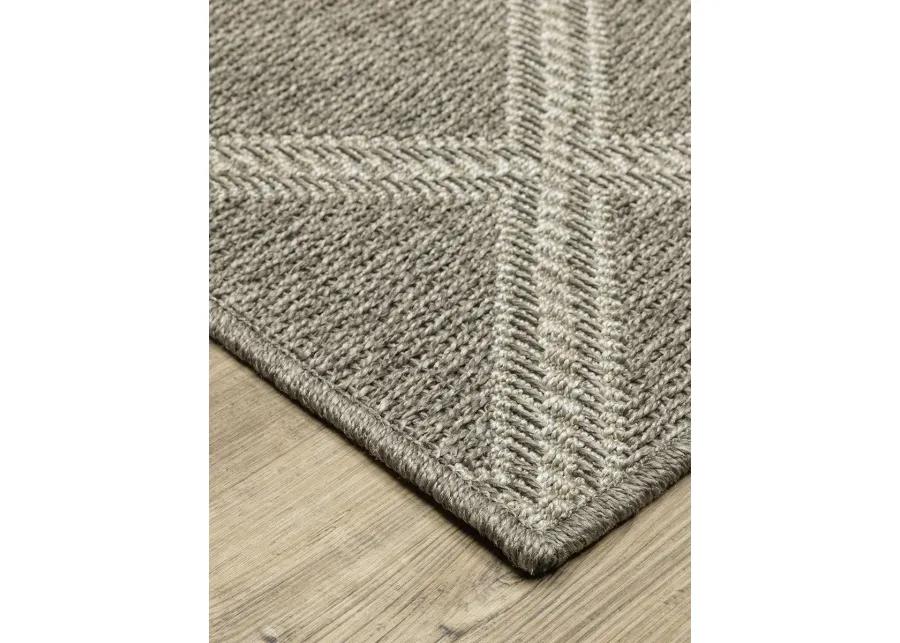 Caicos 9'10" x 12'10" Grey Rug