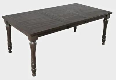 Jofran Madison County Rustic Reclaimed Solid Wood Farmhouse 78 Extension Dining Table