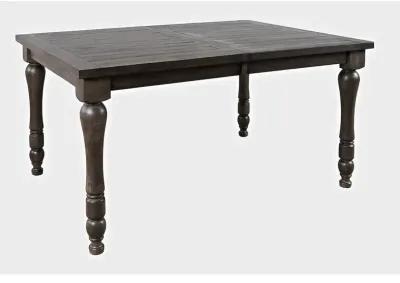 Jofran Madison County Rustic Reclaimed Solid Wood Farmhouse 78 Extension Dining Table