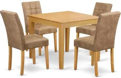 5 Piece Modern Dining Table Set consists A Mid Century Modern Table