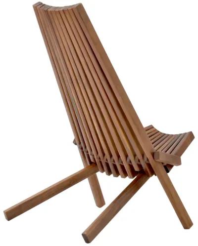 Folding wood chair