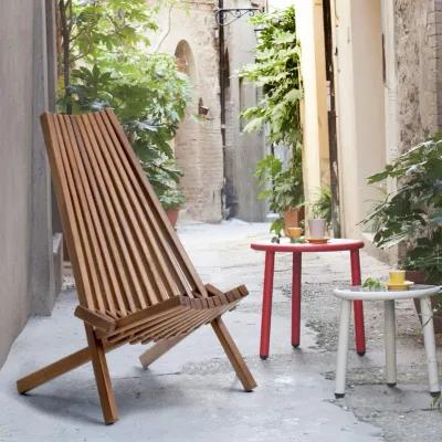 Folding wood chair