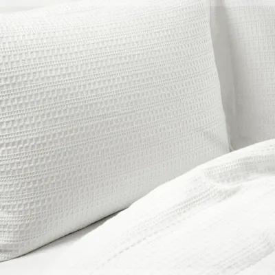 Haniya Solid Waffle Woven Cotton Textured Comforter 3-Pc Set