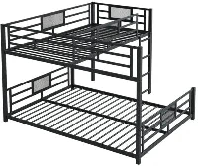 Merax L-shaped Metal Twin over Full Size Bunk Bed