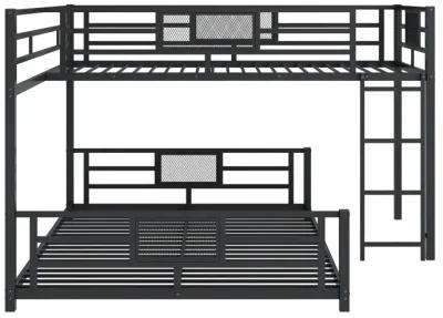 Merax L-shaped Metal Twin over Full Size Bunk Bed