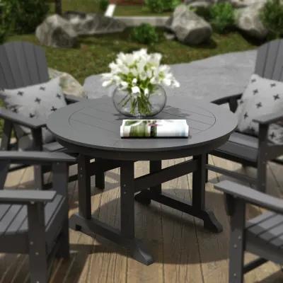 WestinTrends 47" Round Outdoor Patio Dining Table