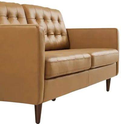 Exalt Tufted Vegan Leather Sofa