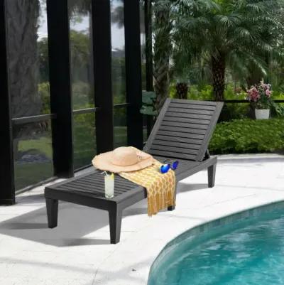 Hivvago Outdoor Recliner Chair with 5-Position Adjustable Backrest