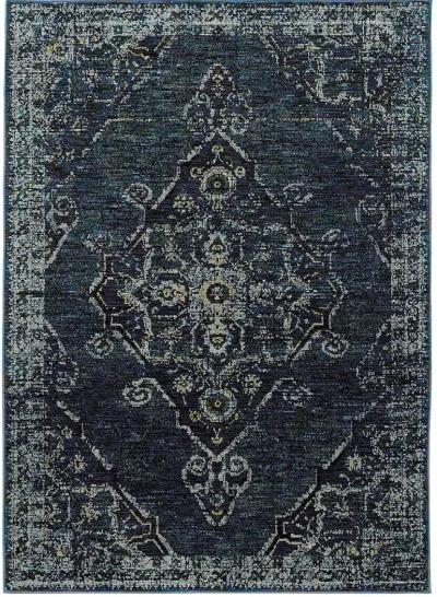 Andorra 1'10" x 3'2" Blue Rug