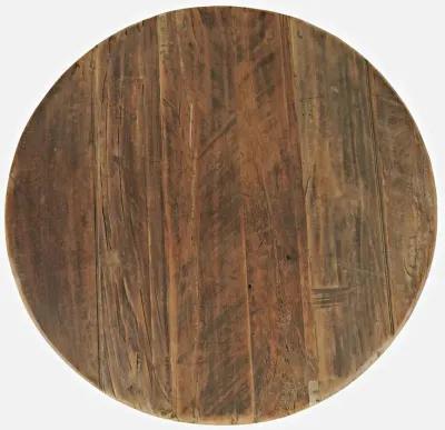 Jofran Reclamation 36 Round Rustic Reclaimed Solid Wood Coffee Table