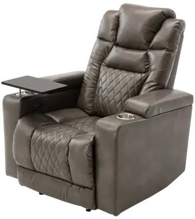 Power Motion Recliner With USB Charging Port And Hidden Arm Storage, Home Theater Seating