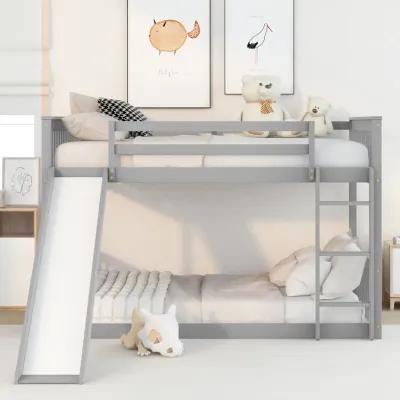 Full Over Full Bunk Bed With Slide II