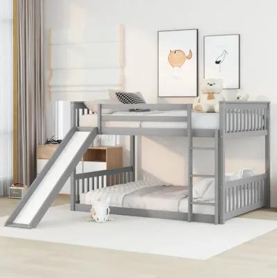 Full Over Full Bunk Bed With Slide II