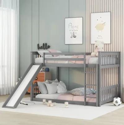 Full Over Full Bunk Bed With Slide II