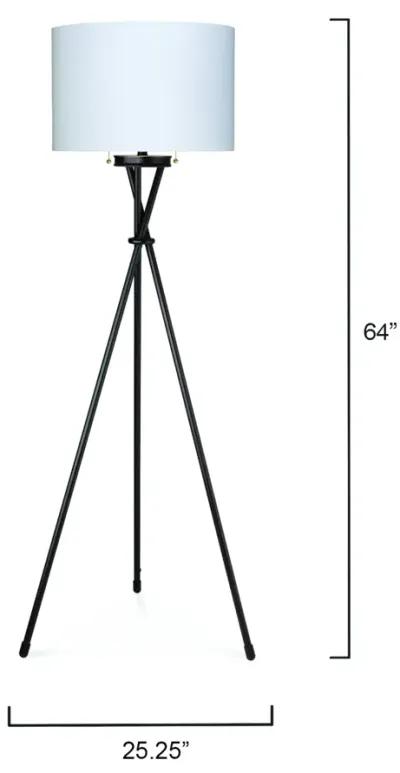 Manny Iron Tripod Floor Lamp