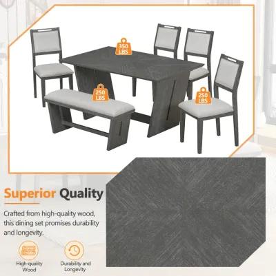 Merax 6-Piece Retro Dining Set