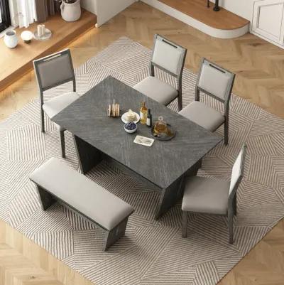 Merax 6-Piece Retro Dining Set