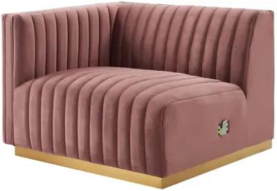 Conjure Channel Tufted Performance Velvet Sofa