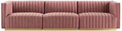 Conjure Channel Tufted Performance Velvet Sofa