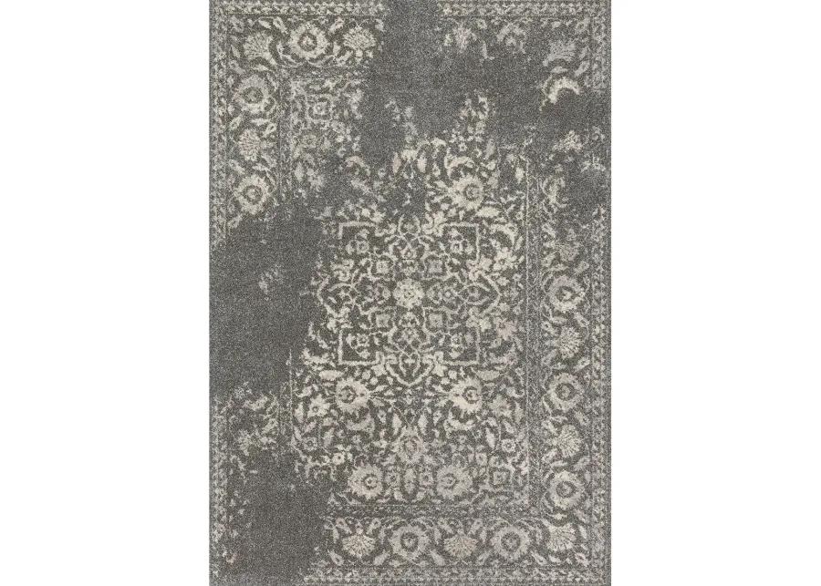 Emory EB01 Ivory/Charcoal 3'10" x 5'7" Rug