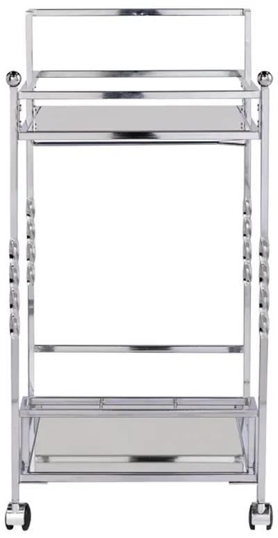 Ivers Metal Mirrored Bar Cart