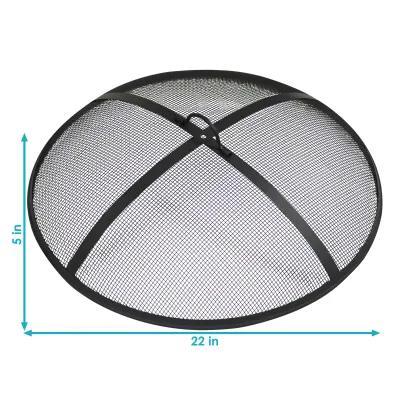 Sunnydaze Steel Round Fire Pit Spark Screen