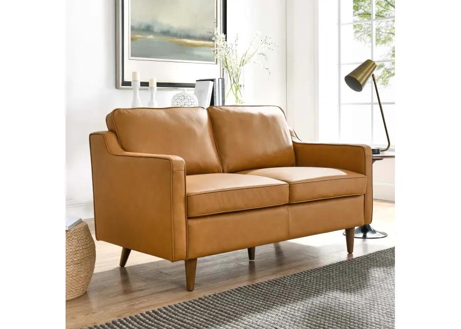 Impart Genuine Leather Loveseat