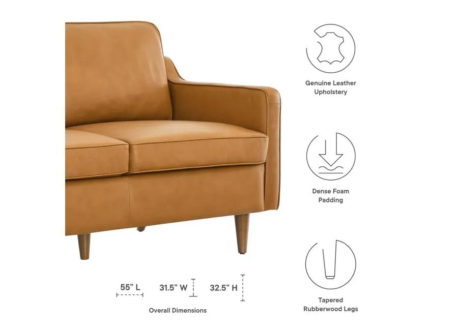 Impart Genuine Leather Loveseat