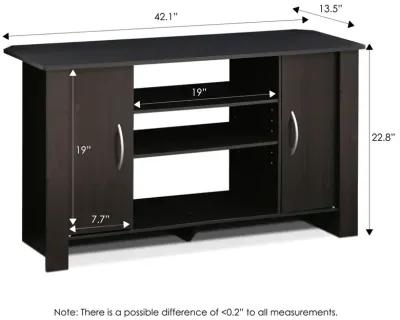 Econ TV Stand Entertainment Center, Espresso