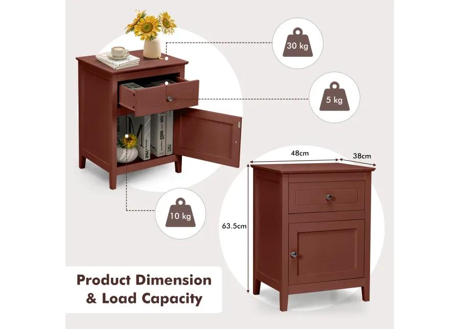 2-Tier Accent Table with Spacious Tabletop