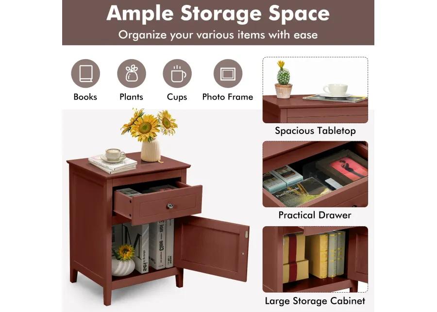 2-Tier Accent Table with Spacious Tabletop