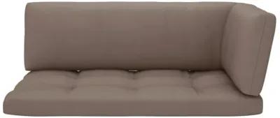 vidaXL Pallet Sofa Cushions 3 pcs Taupe