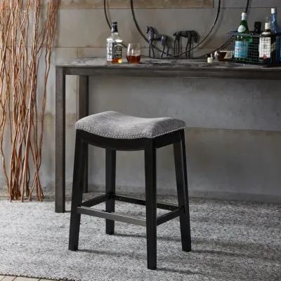 Gracie Mills Jerrell Modern Backless Saddle Counter Stool