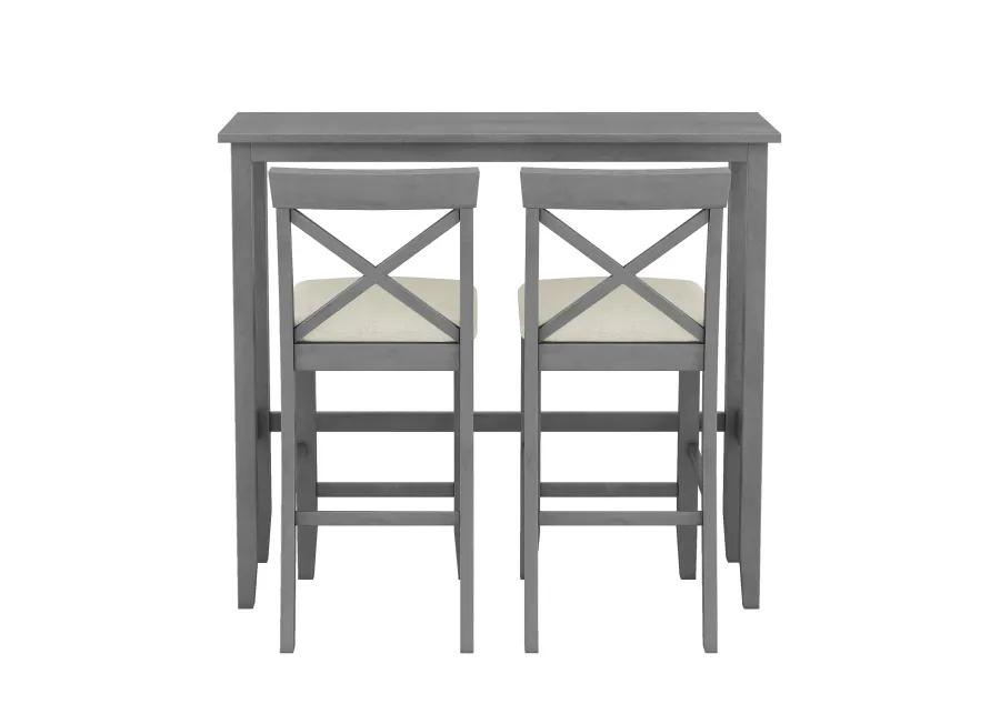 Merax Rectangular Wood Bar Height Dining Set