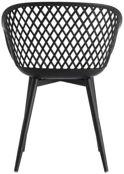 Moe's Home Collection Piazza Outdoor Chair Black-Set Of Two