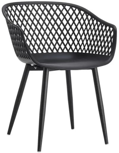 Moe's Home Collection Piazza Outdoor Chair Black-Set Of Two