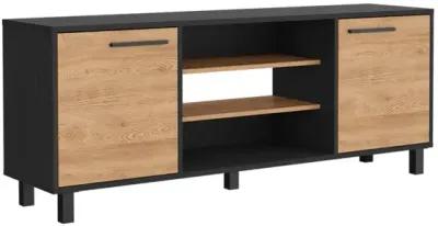 Tv Stand For Tv´S Up 55" Washington, Living Room, Black / Pine