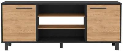 Tv Stand For Tv´S Up 55" Washington, Living Room, Black / Pine