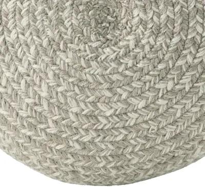 Saba Solar Pouf in Flint Gray