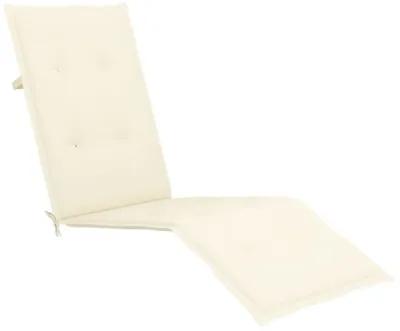 vidaXL Deck Chair Cushion Cream (29.5"+41.3")x19.7"x1.6"