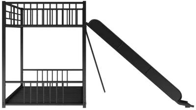 Merax Modern Bunk Bed with Slide Ladder