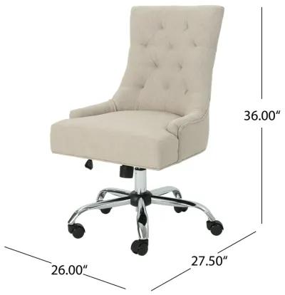 Elegant Tufted Office Chair for Productivity and Comfort