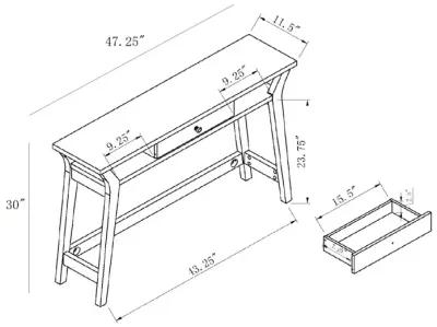 Console/Desk White