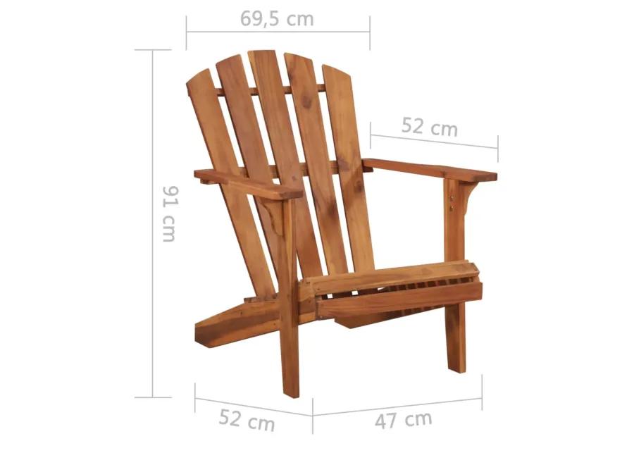 vidaXL Garden Adirondack Chair Solid Acacia Wood