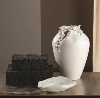 Cascading Reef Vase- Short White