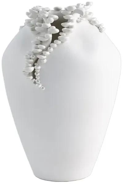 Cascading Reef Vase- Short White