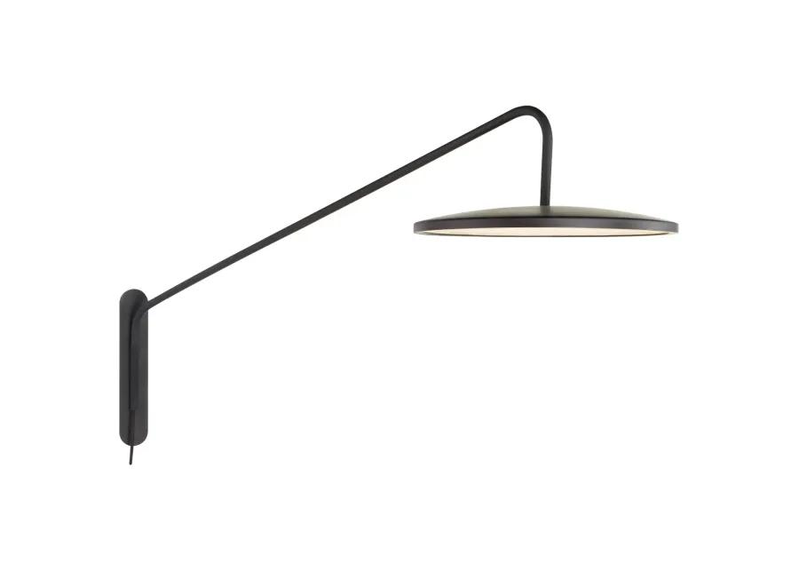 Dot 16" Articulating Wall Light in Matte Black